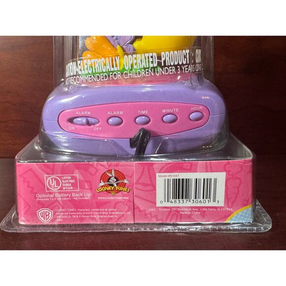 Tweety Bird Digital Night Light, Alarm Clock, Looney Tunes Vtg Warner Bros 1990s - Picture 4 of 7